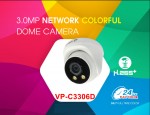 Camera IP Dome COLORFUL 3.0MP Vantech VP-C3306D