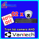 Trọn bộ camera AHD Vantech 1.3 Megapixel GÓI 02 CAMERA
